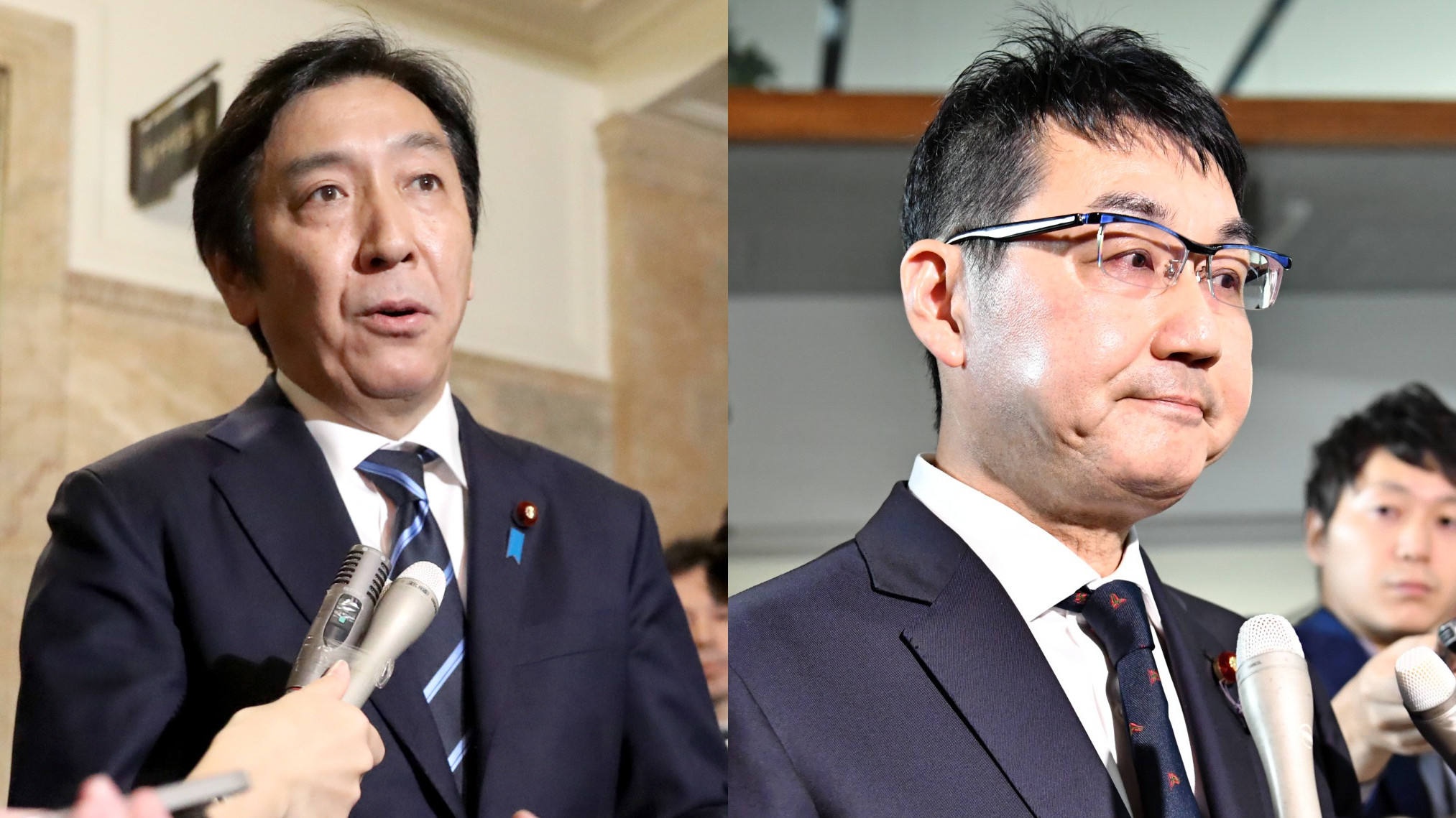 Hai bo truong tu chuc lien tiep, ong Abe doi dau khung hoang hinh anh