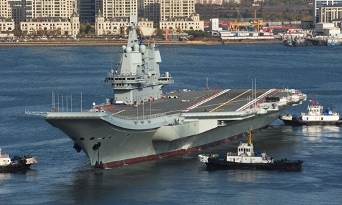 Trung Quoc xac nhan tau san bay di qua eo bien Dai Loan den Bien Dong hinh anh