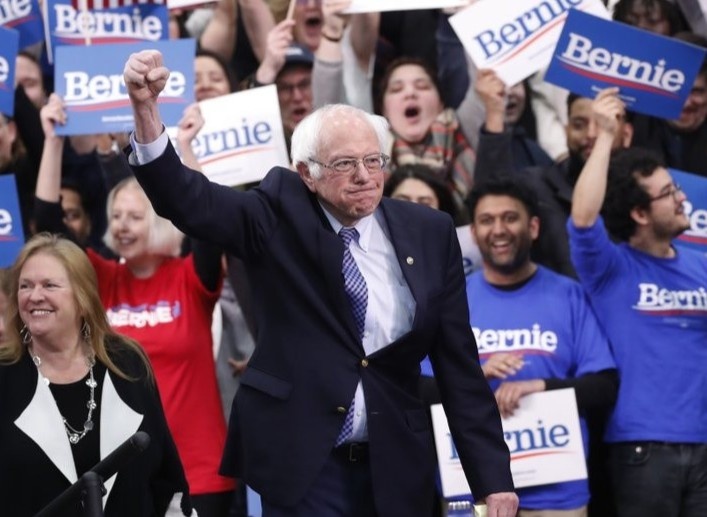 Bernie Sanders thang o New Hampshire, Biden tiep tuc truot dai hinh anh