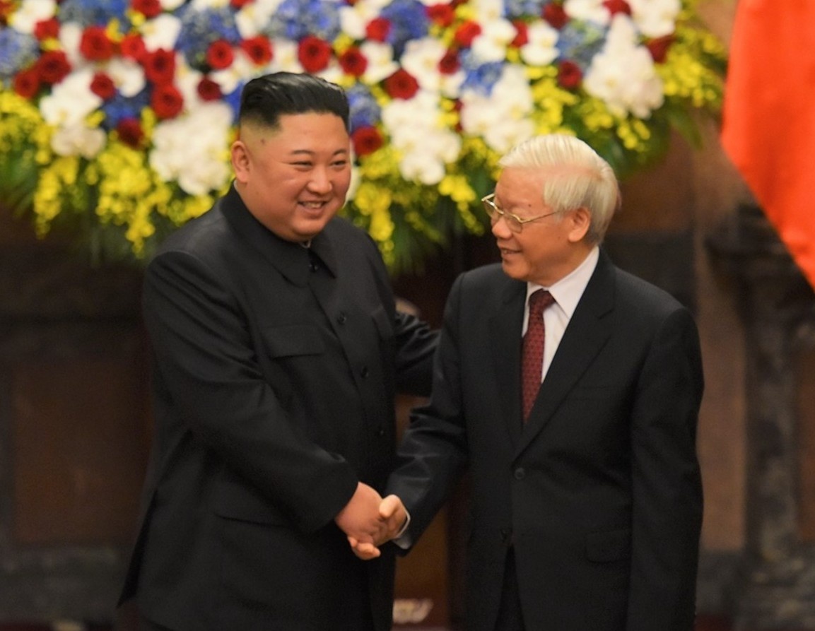 Tong bi thu, Chu tich nuoc chuc mung ong Kim Jong Un hinh anh