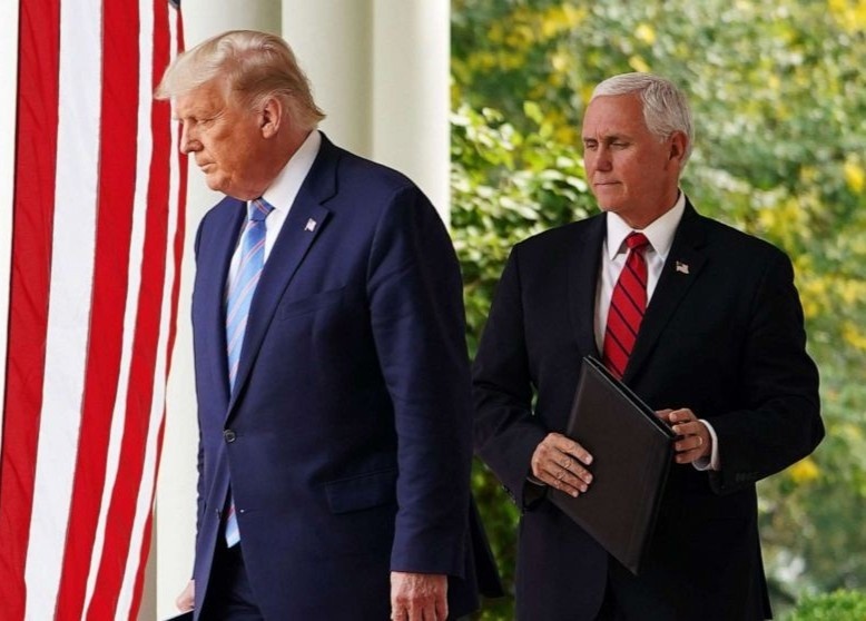 No luc thach thuc bau cu, ong Trump gap ong Pence truoc ky nghi hinh anh