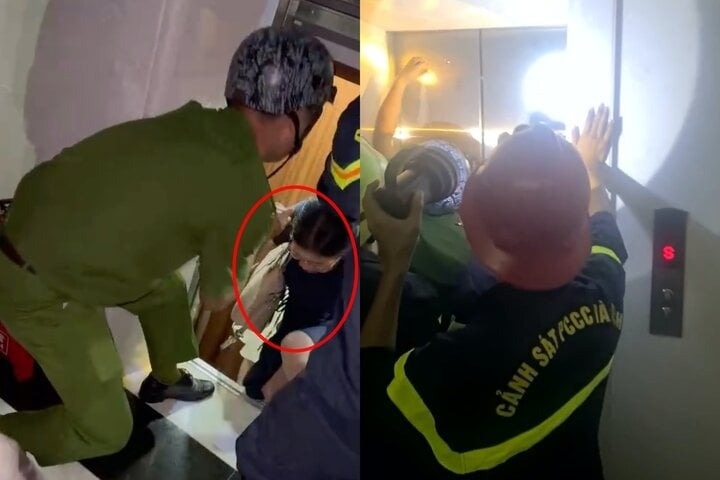 Giai cuu 5 nguoi bi mac ket trong thang may o TP.HCM hinh anh