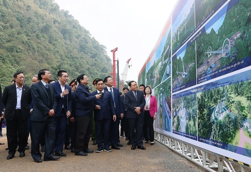 Thu tuong du Le khoi cong Du an Cao toc Dong Dang-Tra Linh hinh anh
