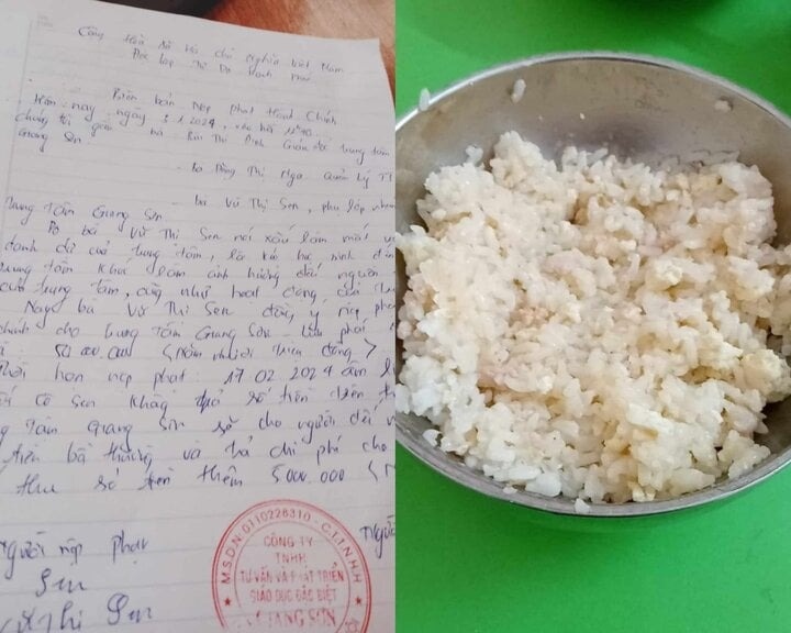 Cong an xac minh vu bi phat 50 trieu vi gui anh bua com cho phu huynh hinh anh