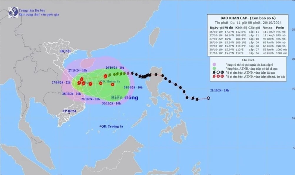 Bao Tra Mi co the gay lu quet, sat lo dat o khu vuc mien Trung hinh anh