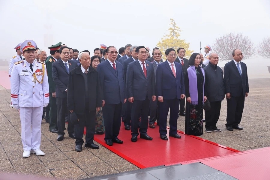 Lanh dao Dang, Nha nuoc tuong niem Chu tich Ho Chi Minh hinh anh