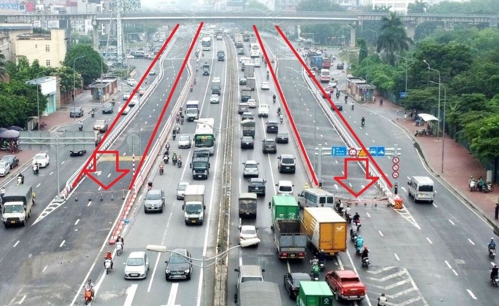 Duong tac nhung cau vuot Mai Dich xay xong quay rao bo khong hinh anh