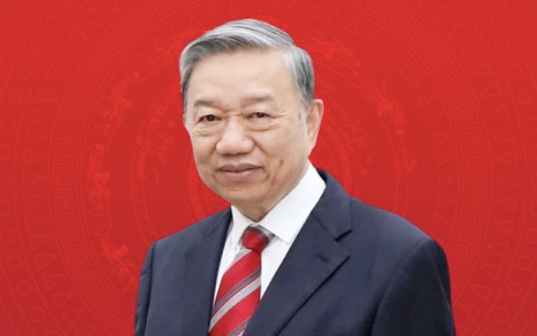 Chu tich Trieu Tien Kim Jong Un chuc mung Chu tich nuoc To Lam hinh anh