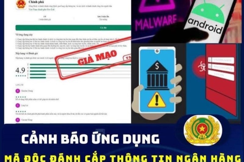 Thu doan dan du cai ung dung chua ma doc danh cap thong tin ngan hang hinh anh
