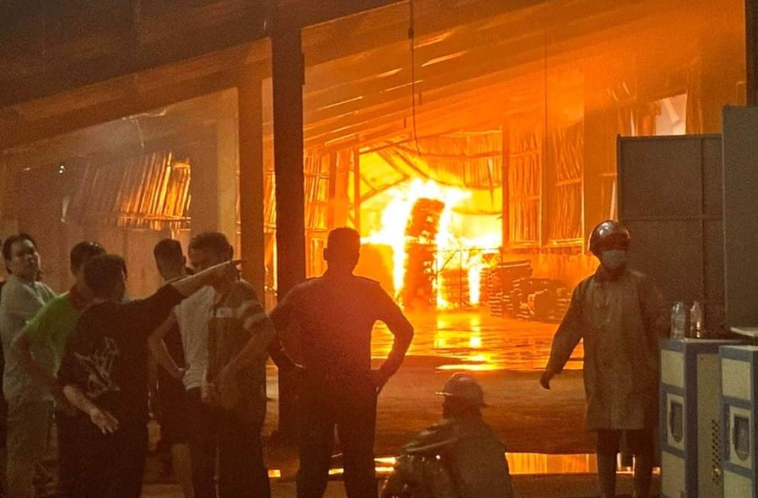 Cong ty go o Dong Nai chay ngun ngut trong mua hinh anh