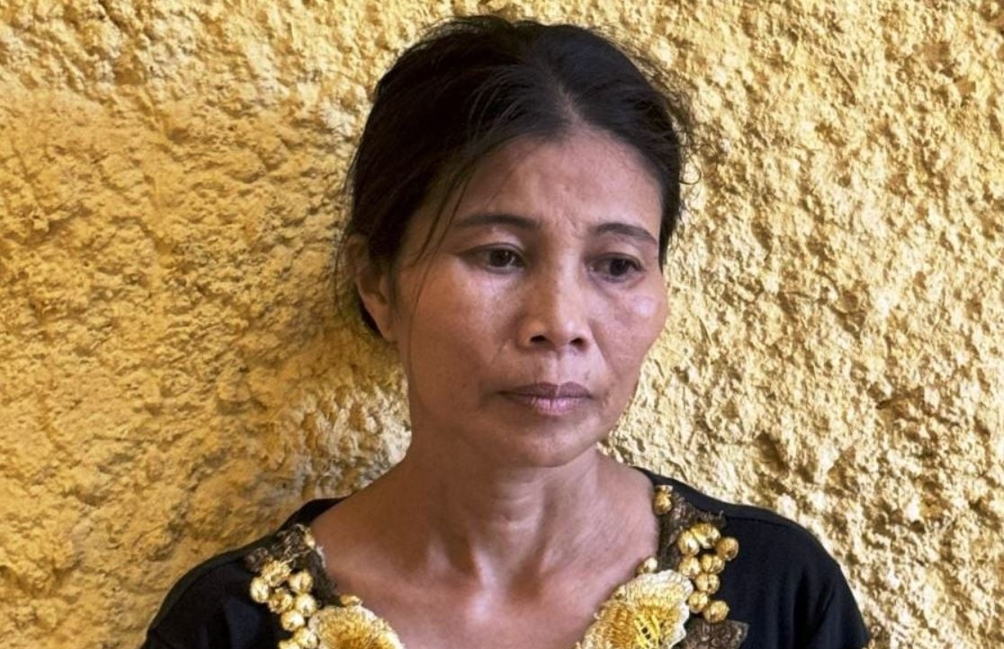 Bat nguoi phu nu can tro thi cong duong day 500kV mach 3 o Thanh Hoa hinh anh