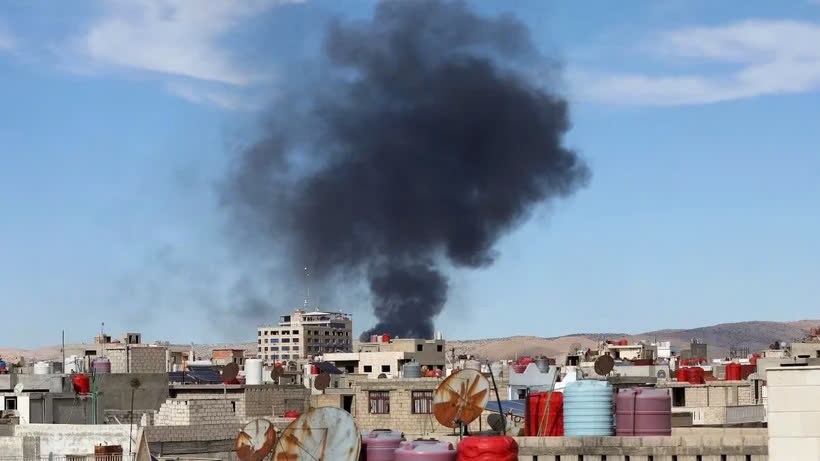 Can cu khong quan My o mien Dong Syria bi tan cong hinh anh