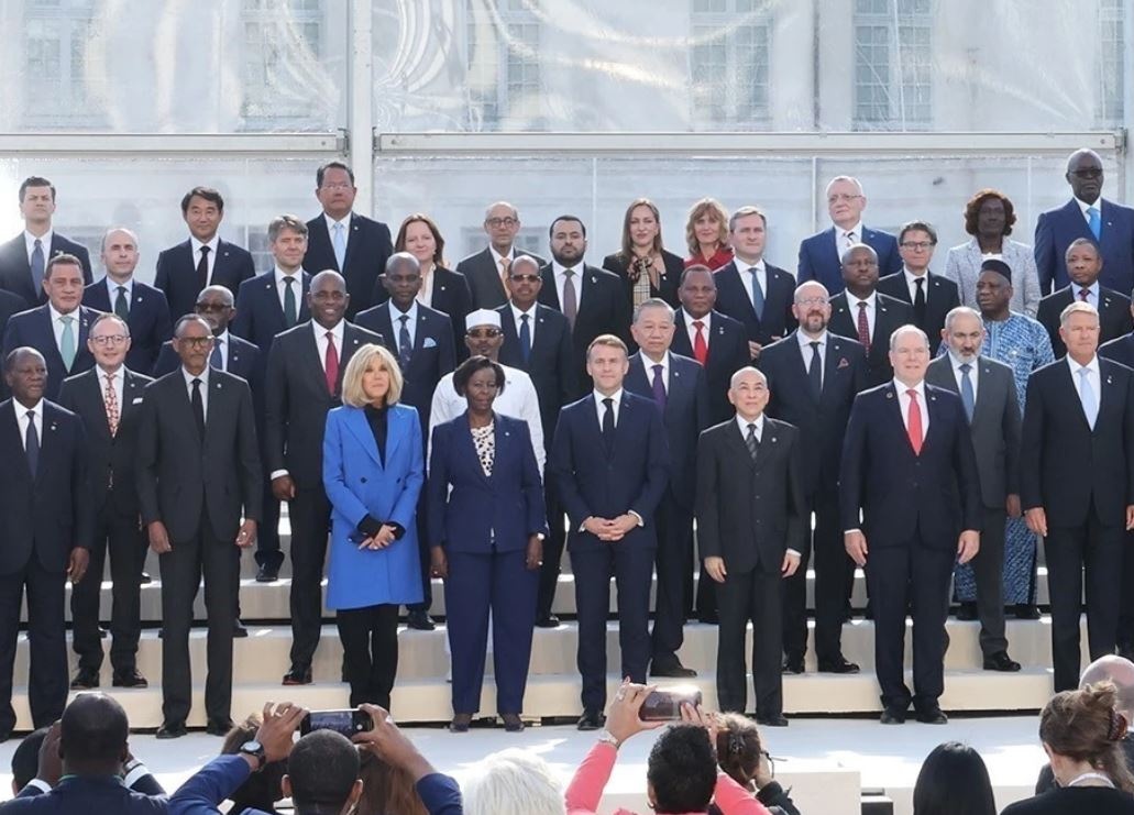 Tong Bi thu, Chu tich nuoc du khai mac toan the Hoi nghi Phap ngu hinh anh