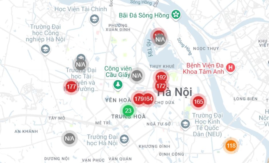 Ha Noi suong mu o nhiem khong khi, TP.HCM mua giong hinh anh