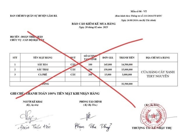 Xuat hien doi tuong gia danh can bo quan doi de lua dao o Lam Dong hinh anh