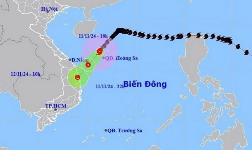 Bao Yinxing suy yeu thanh ap thap nhiet doi vao dem nay hinh anh