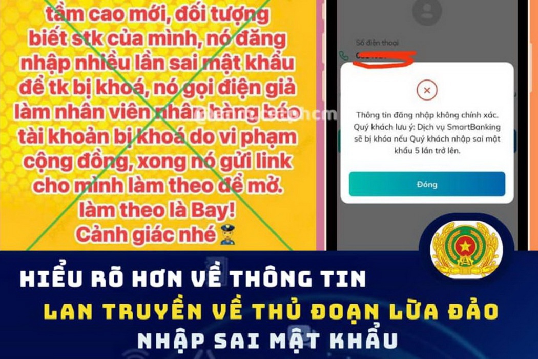 Cong an TP.HCM noi ro chieu lua 'nhap sai mat khau ngan hang' hinh anh
