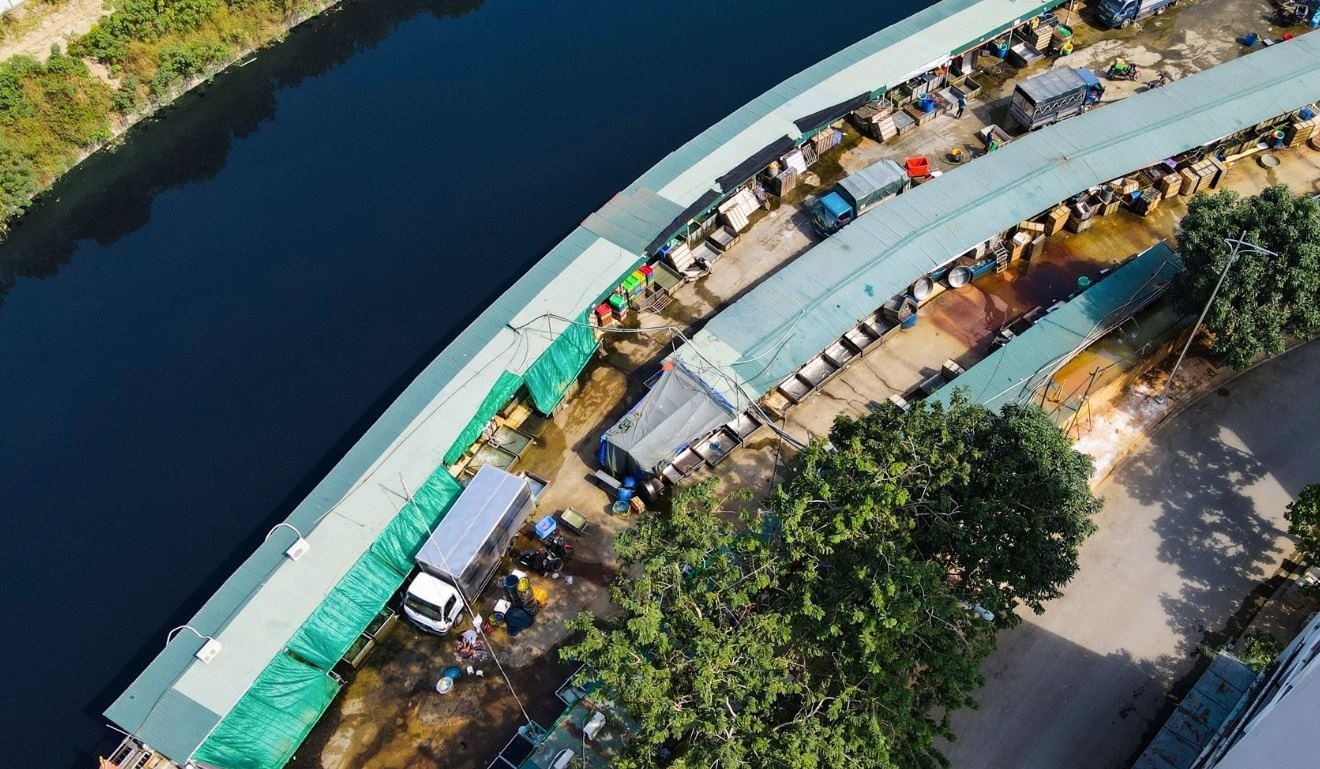 Ha Noi dong cua cho dau moi tren dat cong trinh thuy loi hinh anh