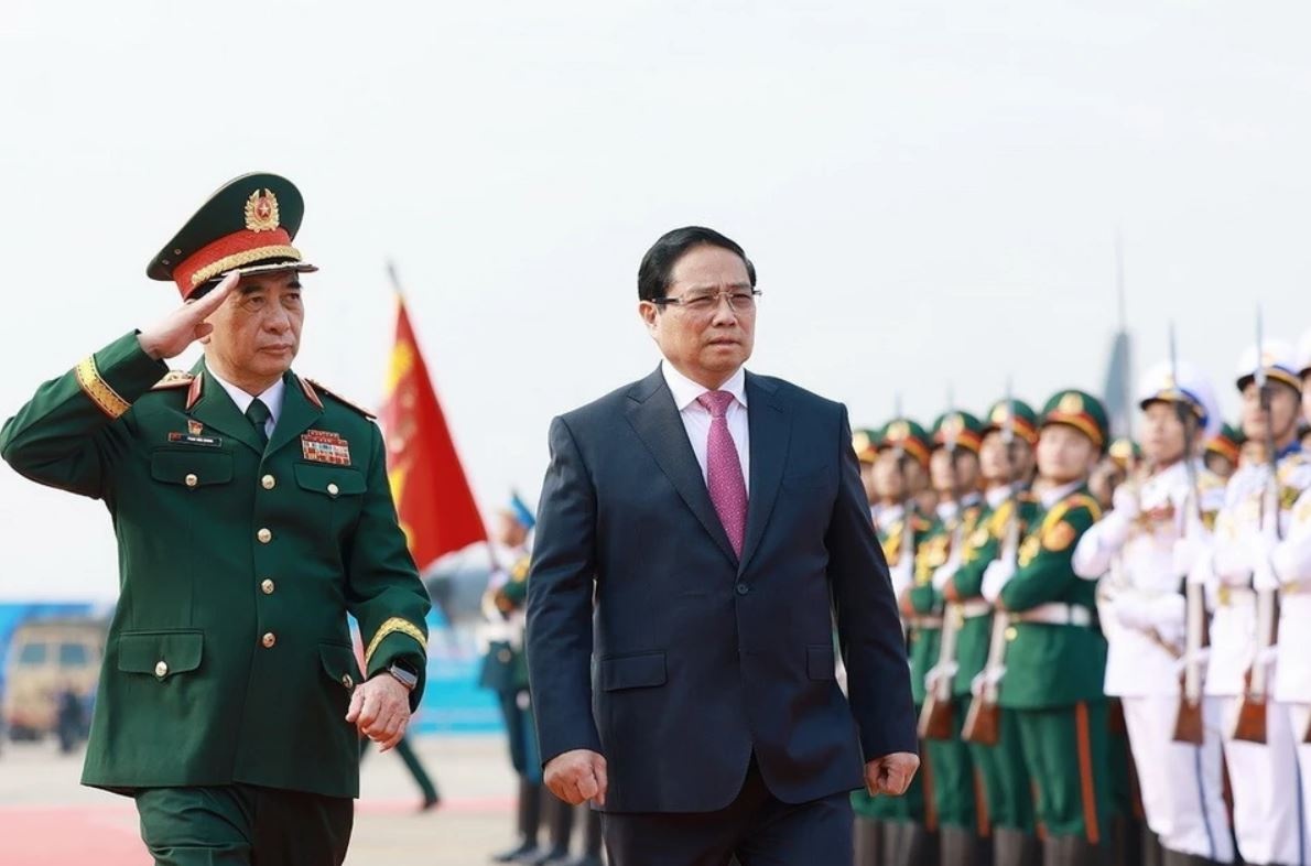 Thu tuong du khai mac Trien lam Quoc phong Quoc te Viet Nam 2024 hinh anh