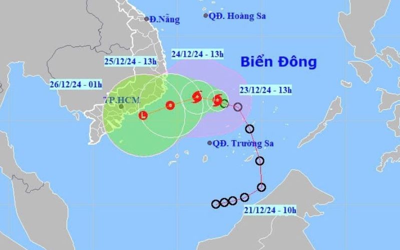 Bao so 10 hinh thanh tren Bien Dong, ten quoc te la Pabuk hinh anh