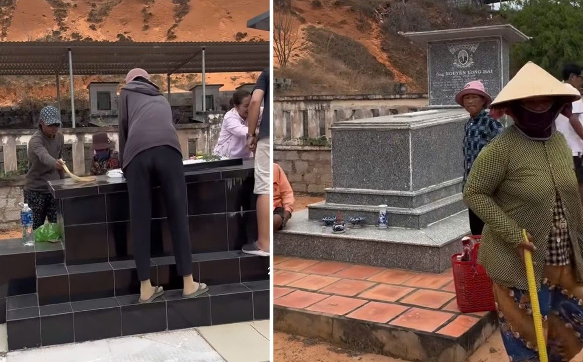 Cong an lap danh sach 21 nguoi nghi van 'xin deu' tai nghia trang hinh anh