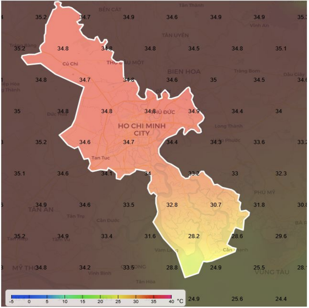 Nang nong Sai Gon TP.HCM anh 2
