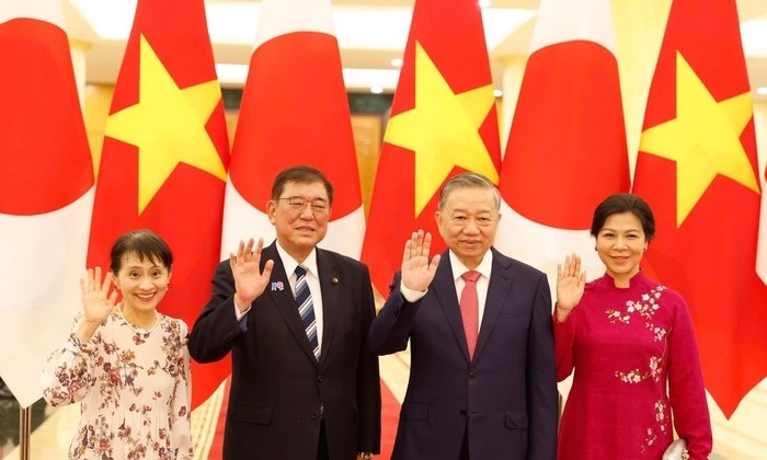 Thu tuong Nhat Ban hoi kien Tong Bi thu To Lam hinh anh