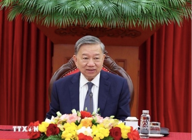 Tong Bi thu To Lam dien dam voi Chu tich Hoi dong chau Au hinh anh