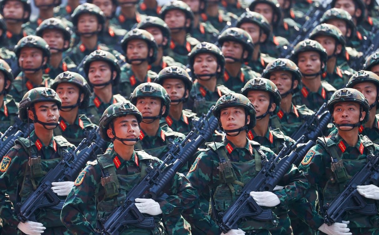 Quan doi co 38 khoi dieu binh, dieu hanh ky niem 80 nam Quoc khanh hinh anh