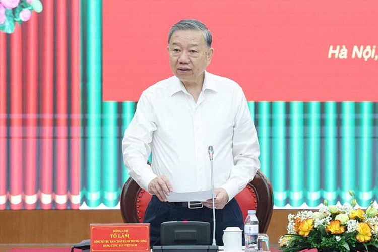 Tong Bi thu To Lam lam viec voi Uy ban Kiem tra Trung uong hinh anh