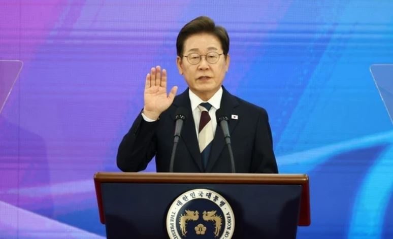 Tong Bi thu, Chu tich nuoc gui dien mung tan Tong thong Han Quoc hinh anh