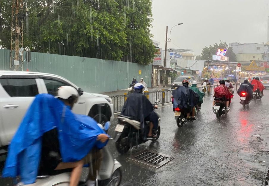 Ap thap nhiet doi tren Bien Dong, TP.HCM va Nam bo tiep tuc mua lon hinh anh