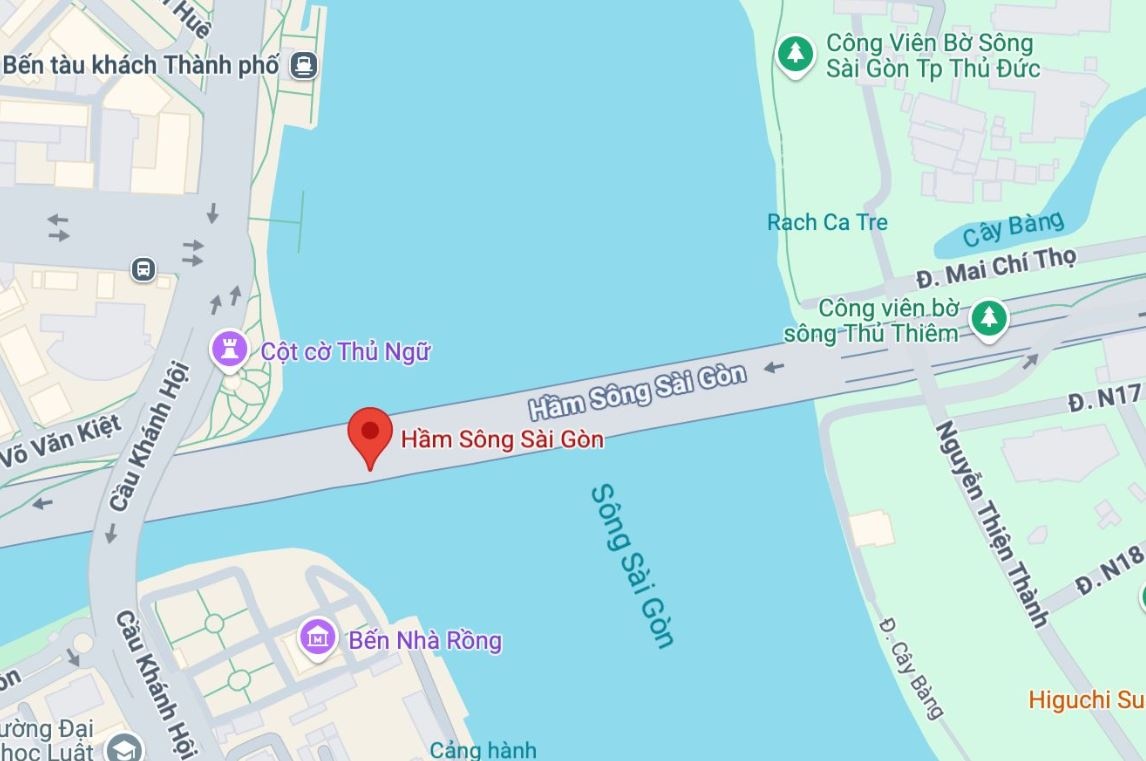 Lo trinh luu thong khi cam xe qua duong ham song Sai Gon hinh anh