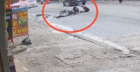 Nguoi dan ong bi xe tong nam bat dong o Binh Duong hinh anh