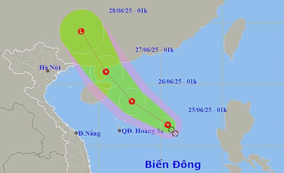 Ap thap nhiet doi gay mua lon dien rong hinh anh