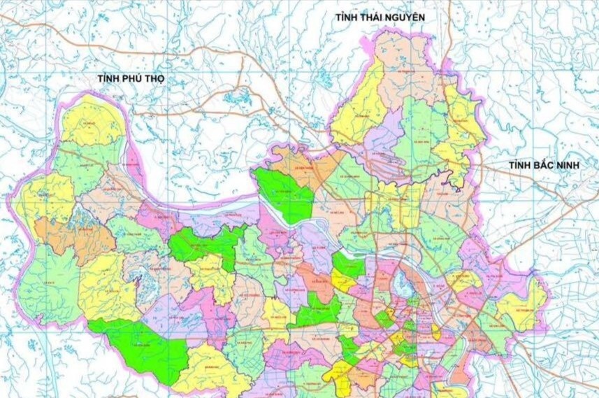 Cong bo ban do 126 xa phuong moi sau sap xep o Ha Noi hinh anh