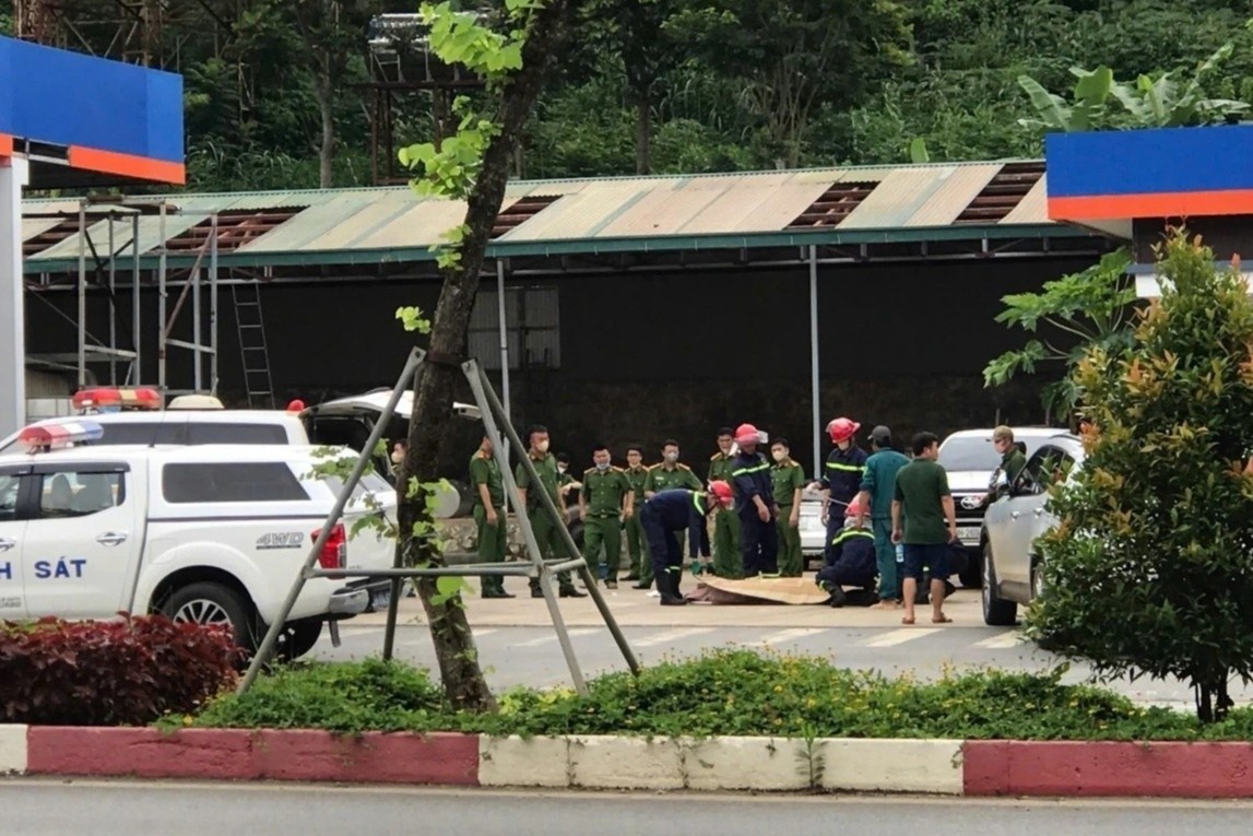 No tec xang o Son La, 1 nguoi tu vong tai cho hinh anh