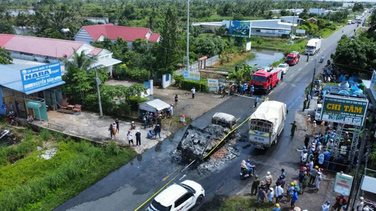 Xe tai tom Ca Mau anh 1