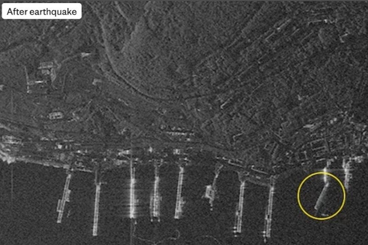 Anh ve tinh he lo thiet hai can cu tau ngam hat nhan Nga sau song than hinh anh