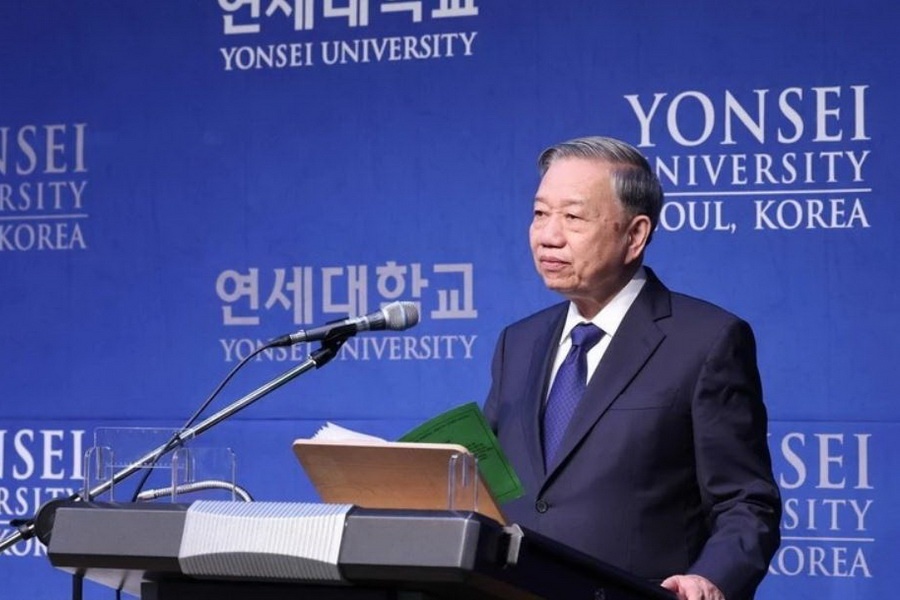 Toan van phat bieu cua Tong Bi thu To Lam tai Dai hoc Yonsei hinh anh