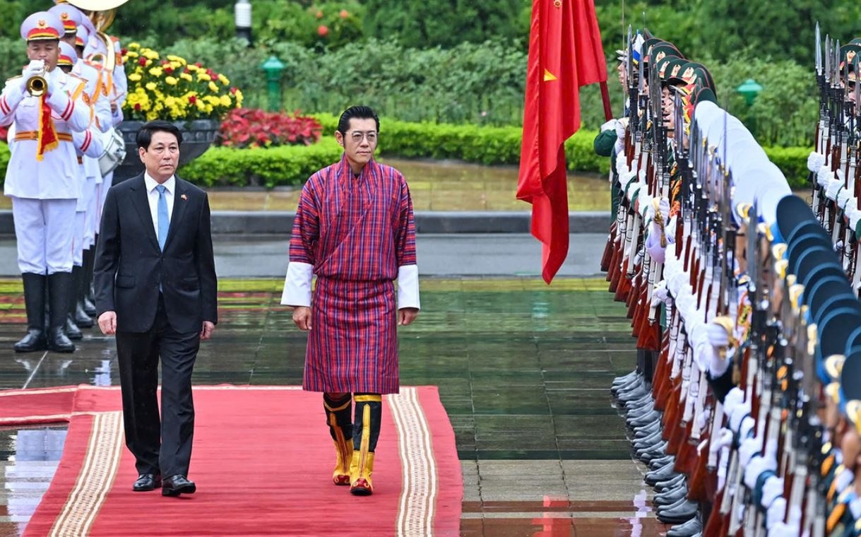 Chu tich nuoc chu tri le don cap Nha nuoc Quoc vuong Bhutan hinh anh