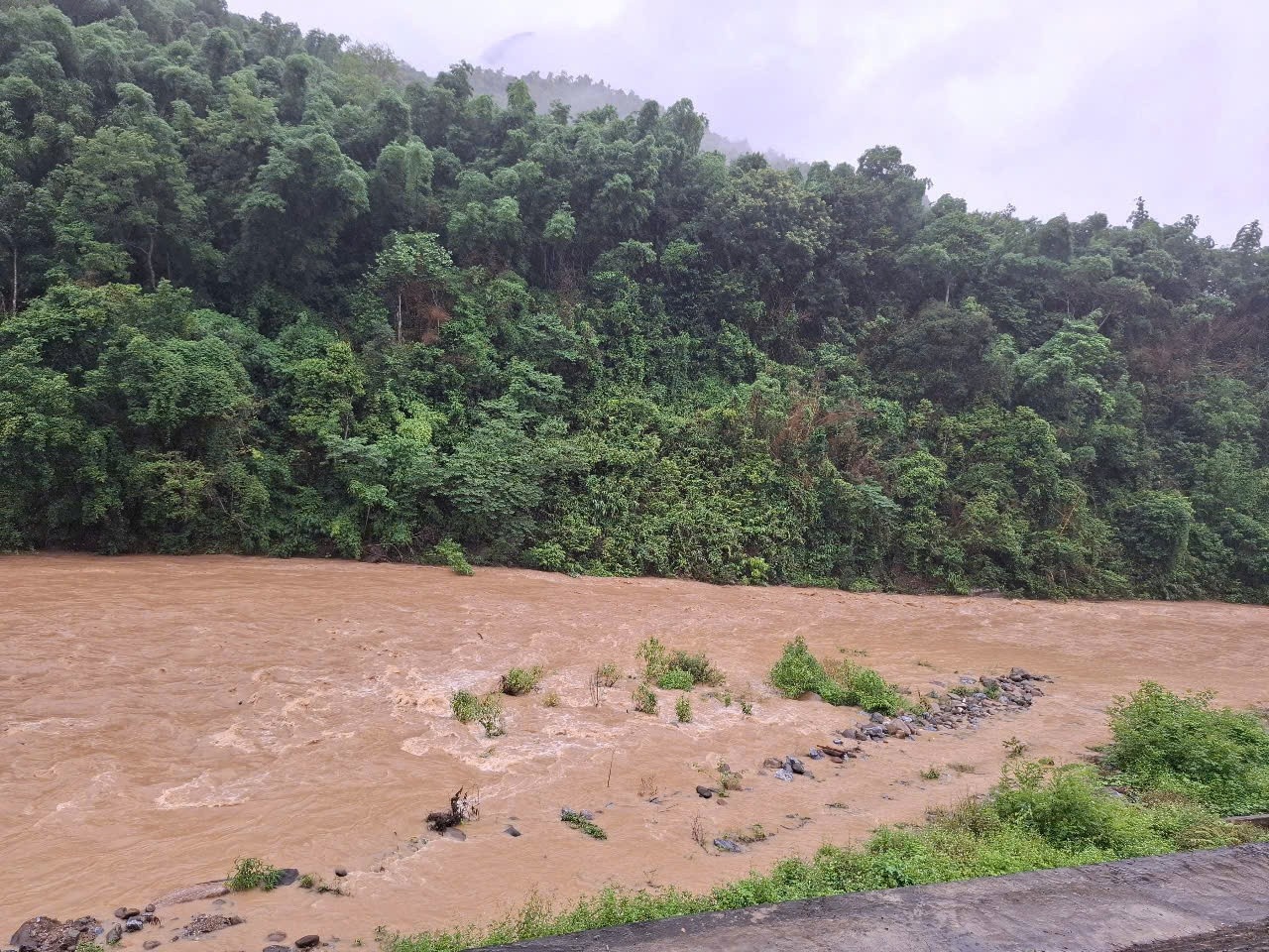 Hai me con bi lu cuon troi o Thanh Hoa hinh anh