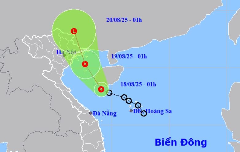 Ap thap nhiet doi vao vinh Bac Bo hom nay, mua lon keo dai hinh anh