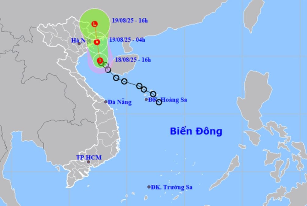 Ap thap nhiet doi cach Bach Long Vi 50 km hinh anh