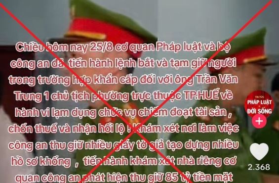 Bac bo thong tin cong an bat giu chu tich phuong tai Hue hinh anh