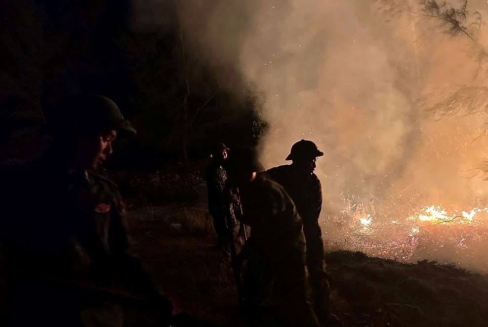 Phat hien thi the mot nguoi dan ong sau vu chay rung hinh anh