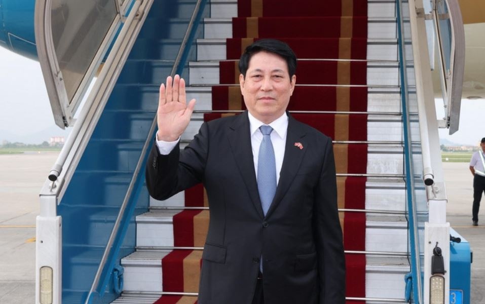 Chu tich nuoc len duong du ky niem chien thang phatxit o Trung Quoc hinh anh