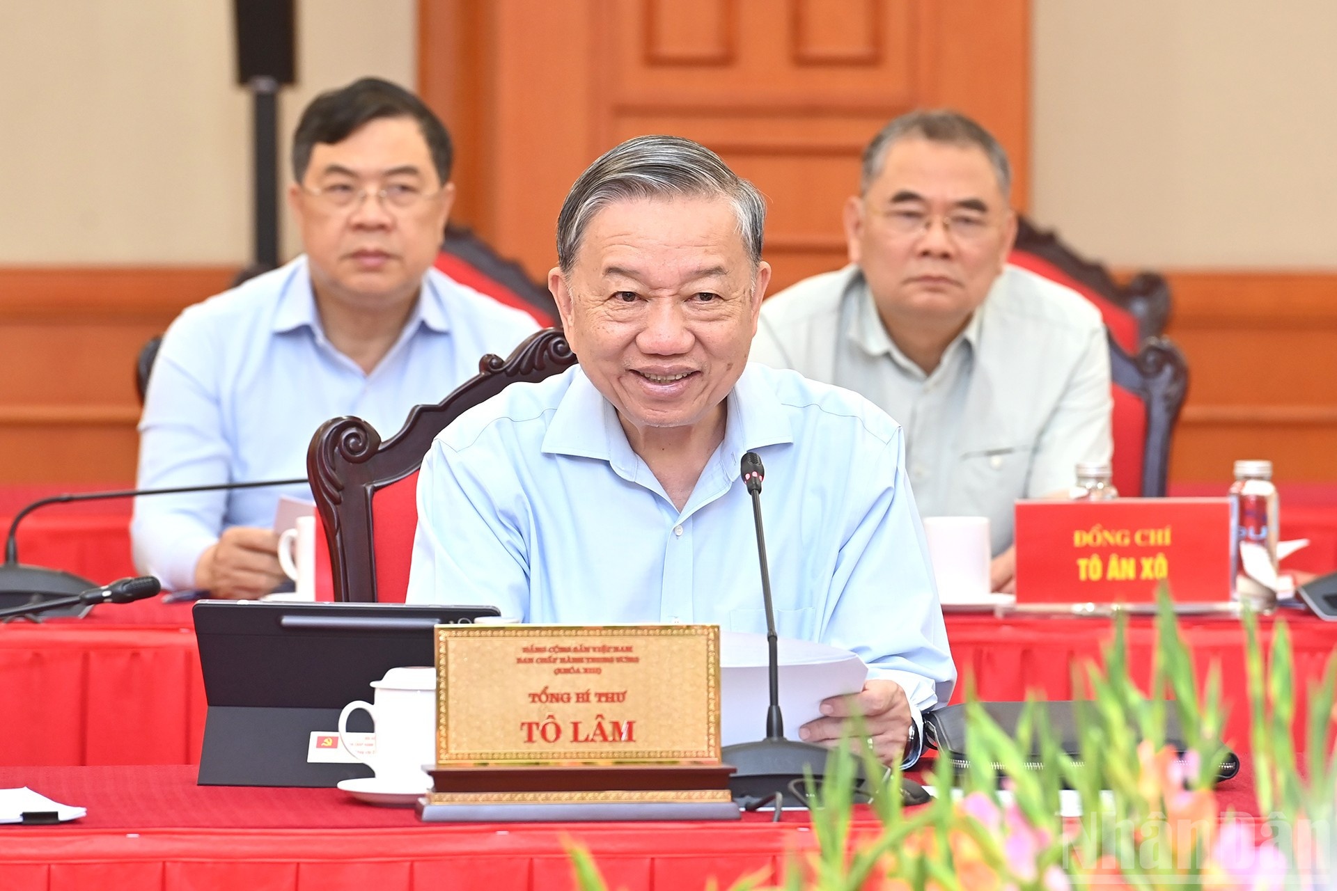 Bo Chinh tri cho y kien phuong an nhan su Dai hoi Dang bo Cong an TW hinh anh