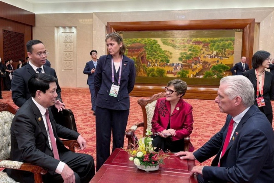 Chu tich nuoc gap lanh dao cac nuoc tai Trung Quoc hinh anh