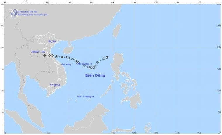 Bao so 6 suy yeu thanh vung ap thap tren khu vuc Trung Lao hinh anh